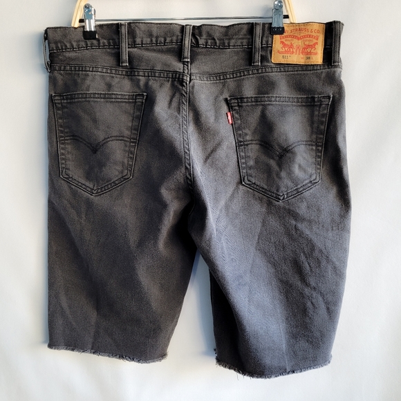 Levi's 511 Slim Cut Off Shorts Men's W38 Black - Picture 4 of 8